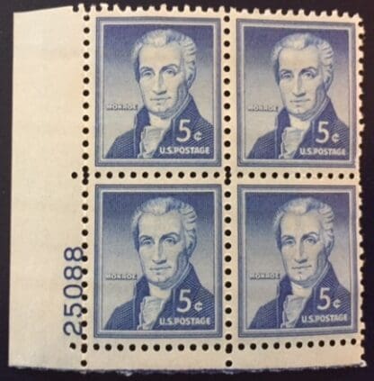 Scott # 1038 Plate Block