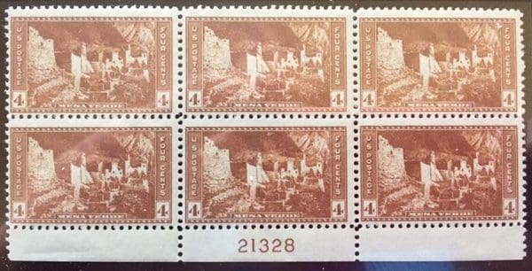 Scott # 743 Plate Block (MNH)