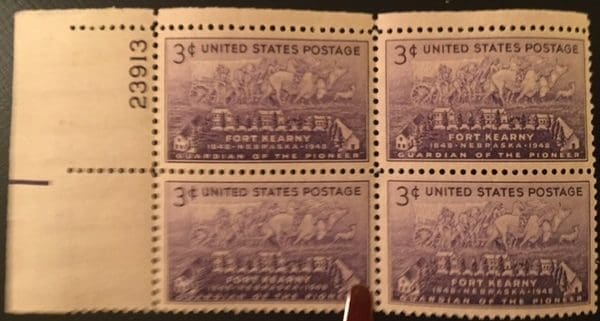 Scott # 970 Plate Block (MLH)