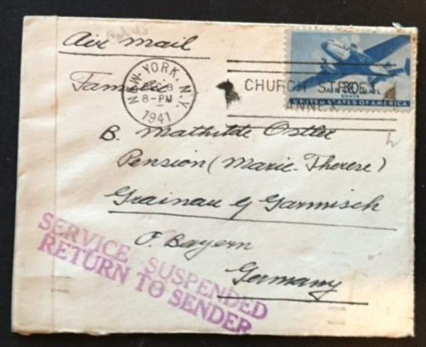 Scott # C 30 Airmail Cover to Germany