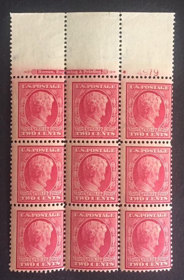 Scott # 367 Plate Block (MNH)