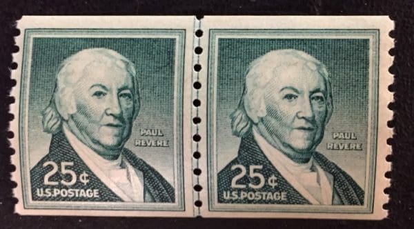 Scott # 1059A Line Pair Small Holes MNH