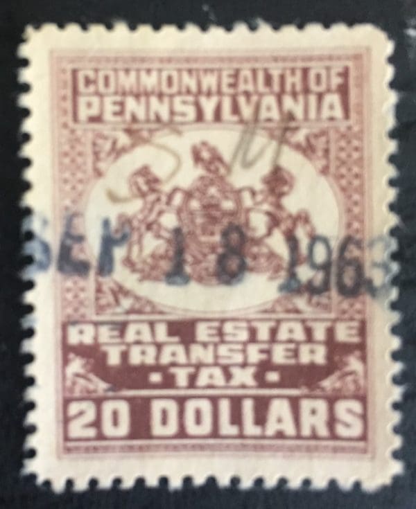 Pennsylvania $20.00 Real Estate