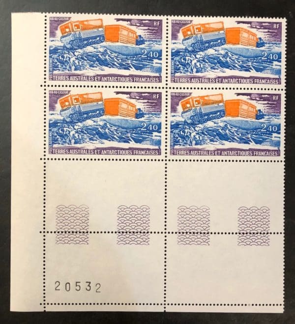 French Antarctic Territories Scott # C-61 Plate Block