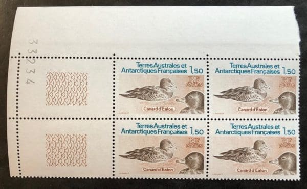 French Antarctic Territories Scott # 101 Plate Block