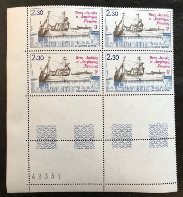 French Antarctic Territories Scott # 103 Plate Block