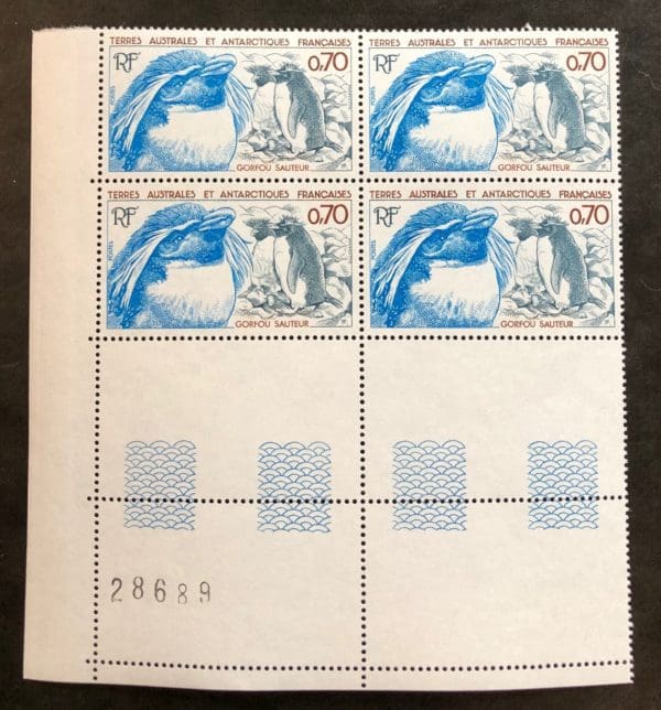 French Antarctic Territories Scott # 108 Plate Block