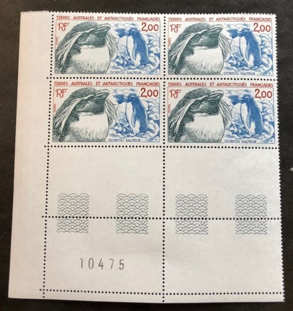 French Antarctic Territories Scott # 109 Plate Block