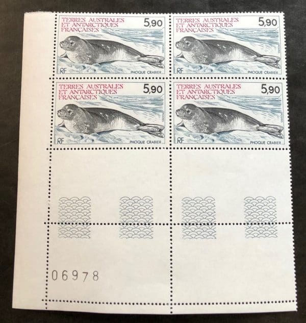 French Antarctic Territories Scott # 110 Plate Block