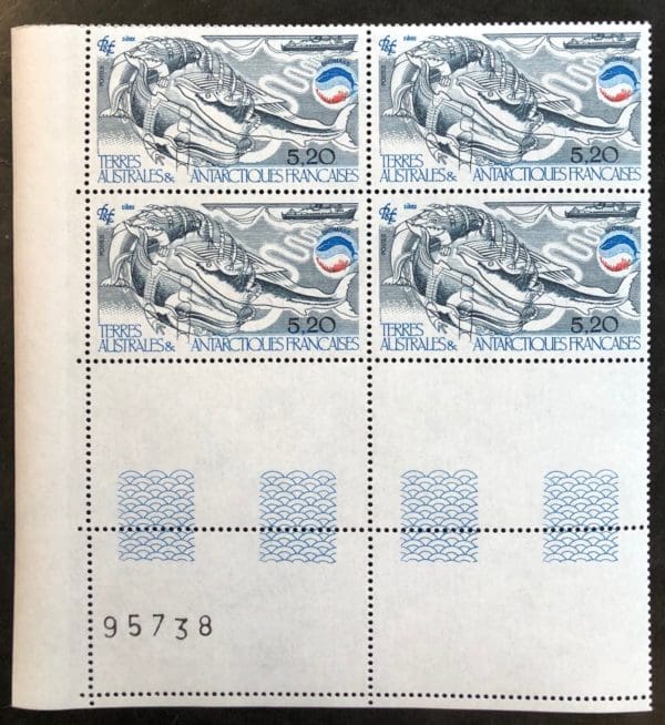 French Antarctic Territories Scott # 113 Plate Block