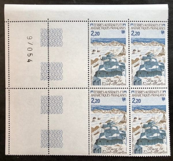 French Antarctic Territories Scott # 116 Plate Block