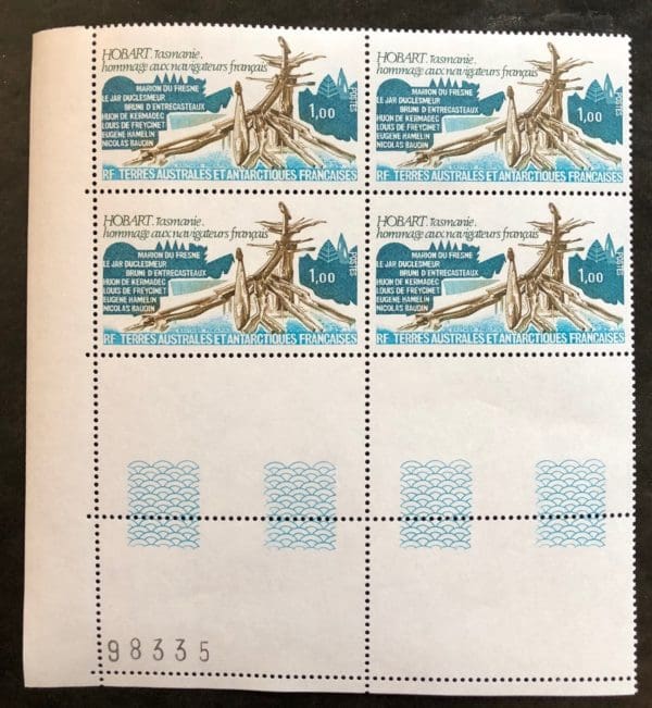 French Antarctic Territories Scott # 81 Plate Block