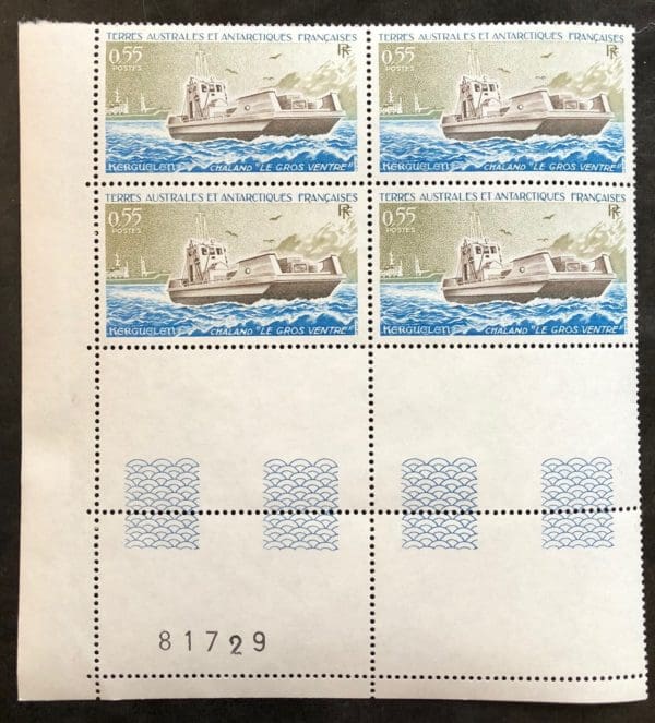 French Antarctic Territories Scott # 98 Plate Block