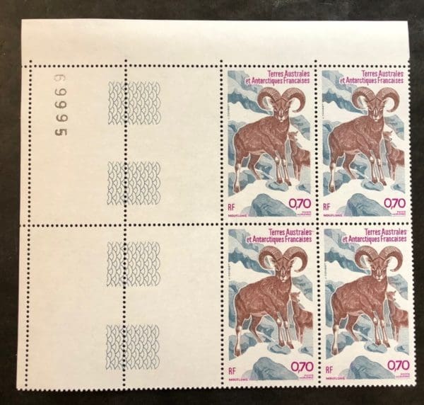 French Antarctic Territories Scott # C-85 Plate Block