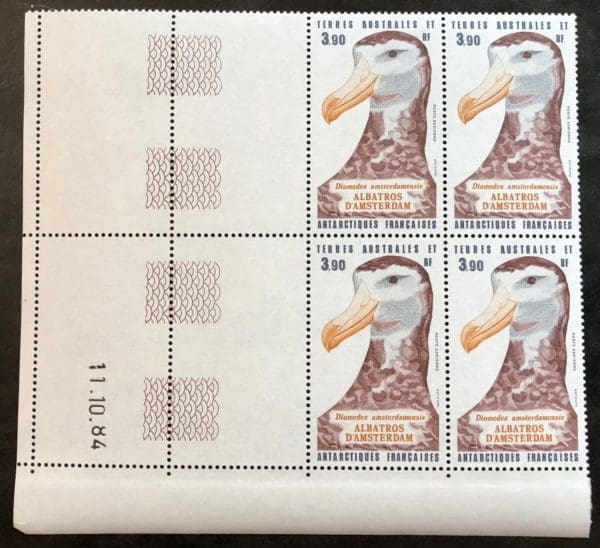 French Antarctic Territories Scott # C-86 Plate Block