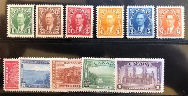 Canada Scott # 231-236-//241-245 (MLH)