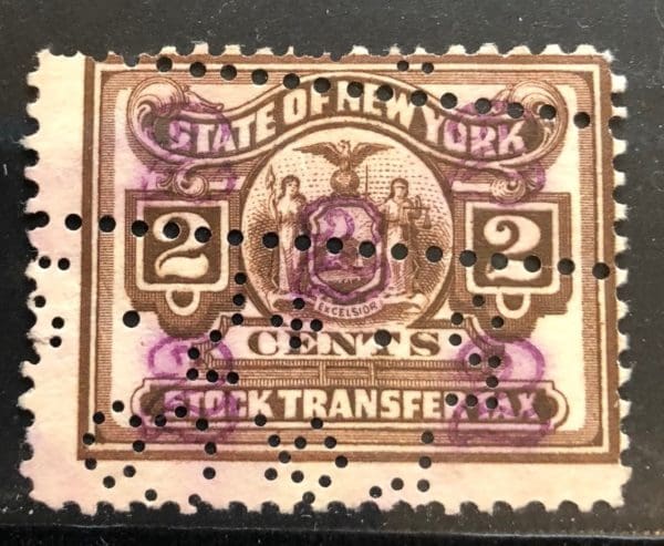 New York Stock Transfer $.02