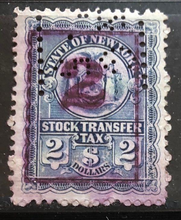 New York Stock Transfer $2.00 OP