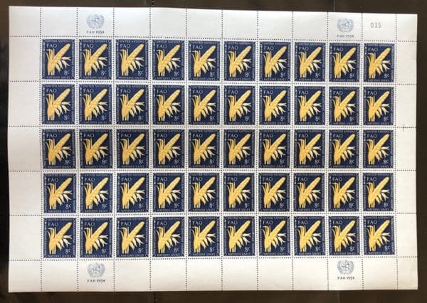 UN Scott # 24 MNH Sheet