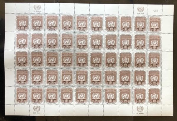 UN Scott # 25 MNH Sheet