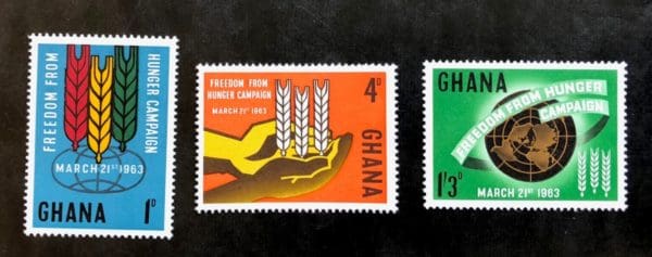 Ghana Scott # 132-134 MNH Set