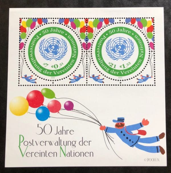 UN Vienna Scott # 296 Souvenir Sheet