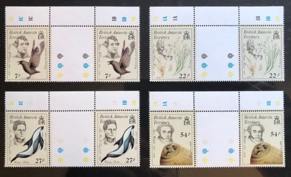 B.A.T Scott # 129-132 MNH Gutter Pairs