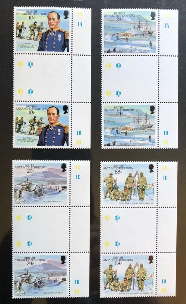 B.A.T Scott # 137-140  MNH Gutter Pairs