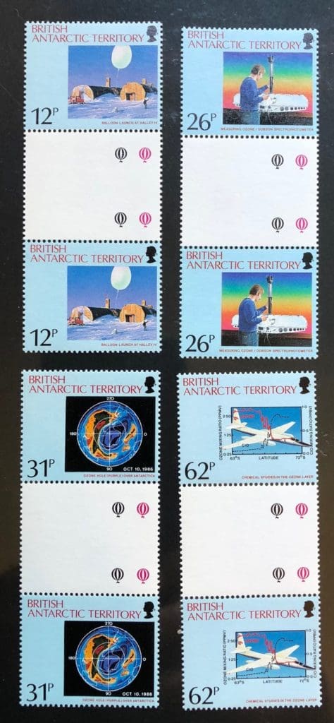 B.A.T Scott # 176-179 MNH Gutter Pairs