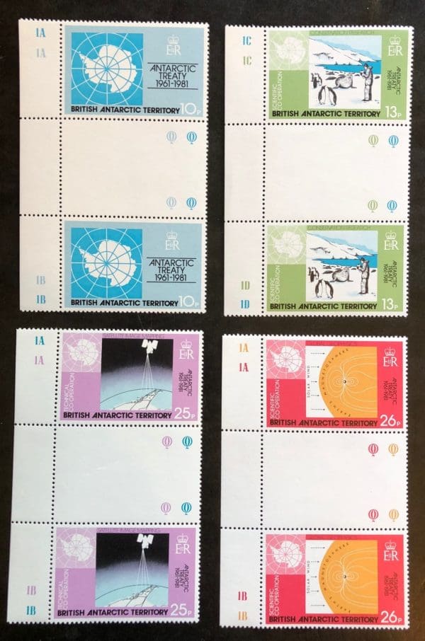 B.A.T Scott # 82-85 MNH Gutter Pairs