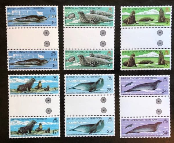 B.A.T Scott # 96-101 MNH Gutter Pairs