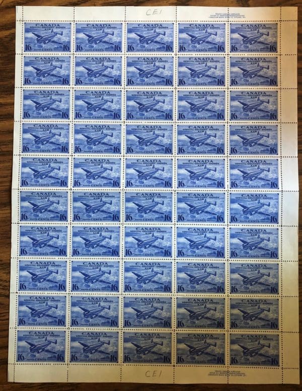 Canada Scott # CE-1 MNH Sheet