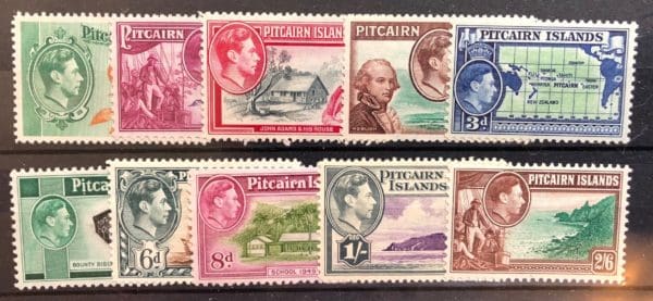 Pitcairn Islands Scott # 1-8 Mint Never Hinged