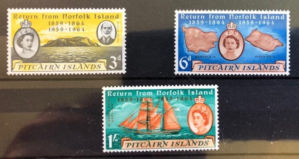 Pitcairn Islands Scott # 32-34 Mint Never Hinged