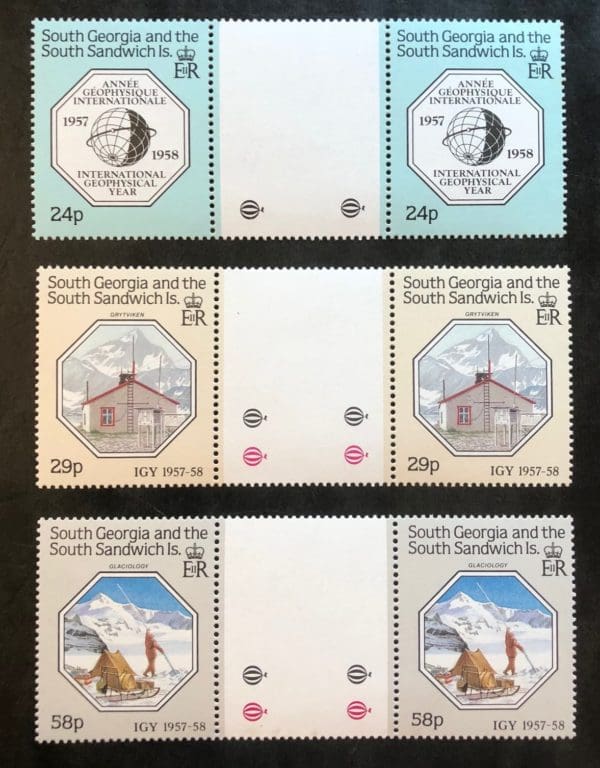 South Georgia Scott # 142-26 MNH Gutter Pairs