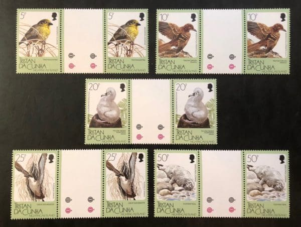 Tristan da Cunha Scott # 420-24 MNH Gutter Pairs