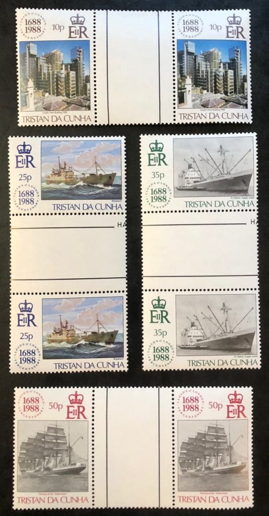 Tristan da Cunha Scott # 439-442 MNH Gutter Pairs