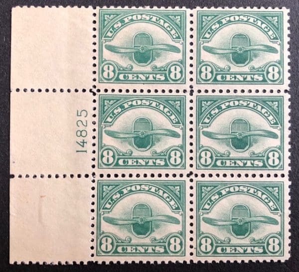 Scott C-4 Plate Block (MNH)