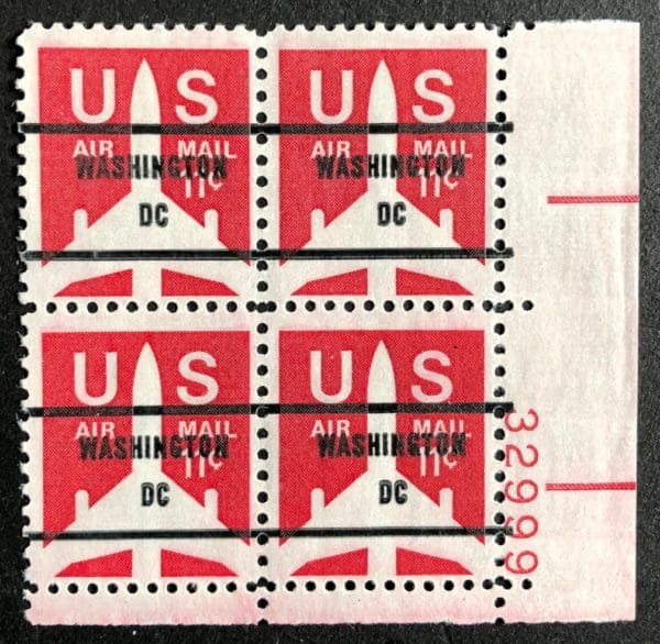 Scott # C-78 Pre-Cancel  Plate Block (MNH)