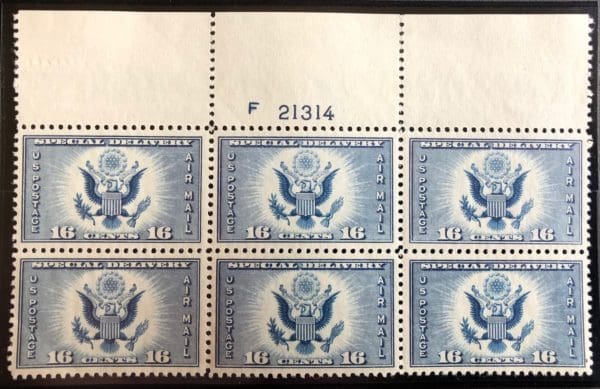 Scott # CE-1 Plate Block (MNH)