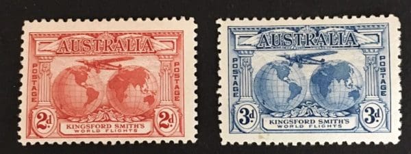 Australia Scott # 111-112 Mint Hinged