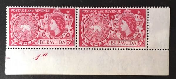 Bermuda Scott # 163  Mint  Never Hinged Plate Pair