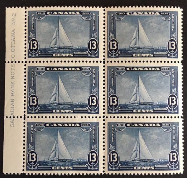 Canada Scott # 216 MNH Plate Block