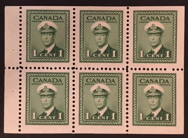 Canada Scott # 242b MNH Booklet Pane