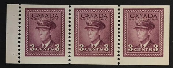 Canada Scott # 252b MNH Booklet Pane