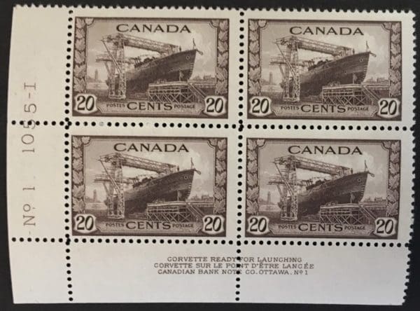 Canada Scott # 260 MNH Plate Block