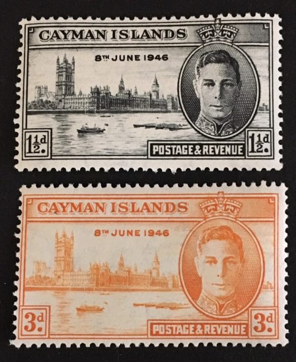 Cayman Islands # 112-13 Mint Hinged