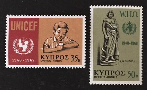 Cyprus Scott # 317-18 Mint Hinged