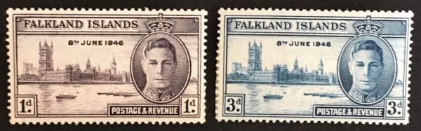 Falkland Islands # 97-98 Mint Hinged