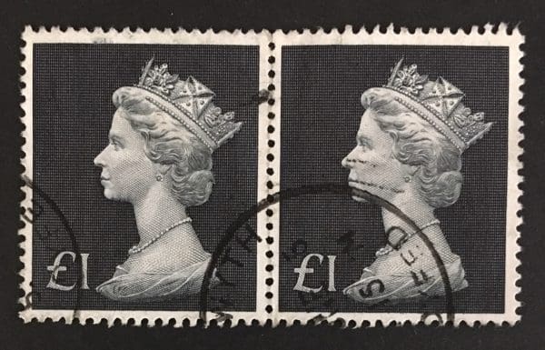 Great Britain Scott # MH 168  Used Pair